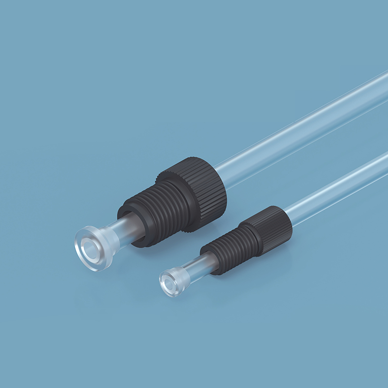 Lab Equipment - ข้อต่อท่อ PEEK ความแม่นยำสูงสำหรับอุปกรณ์ห้องปฏิบัติการโครมาโทกราฟี ใช้กับท่อ FEP/PTFE ขนาดเส้นผ่านศูนย์กลาง