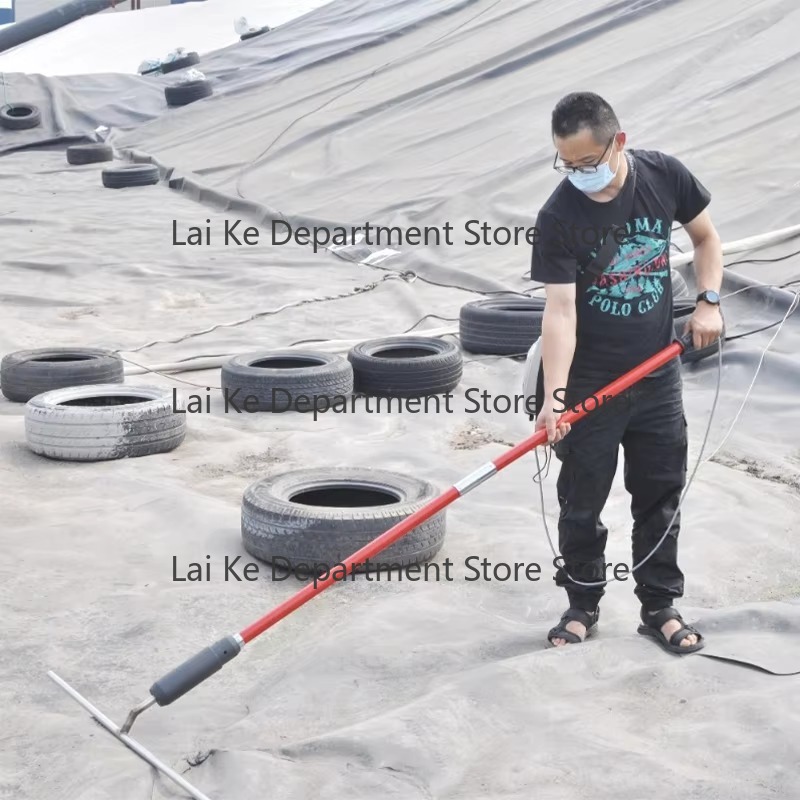 Test Instruments - เครื่องมือทดสอบการรั่วซึมด้วยประกายไฟไฟฟ้าสำหรับแผ่นเมมเบรนจีโอเท็กซ์ไทล์แอสฟัลต์ PE สำหรับการเพาะเลี้ยงสัตว์น้ำ เพื่อตรวจหาความเสียหายของชั้นป้องกันการกัดกร่อน
