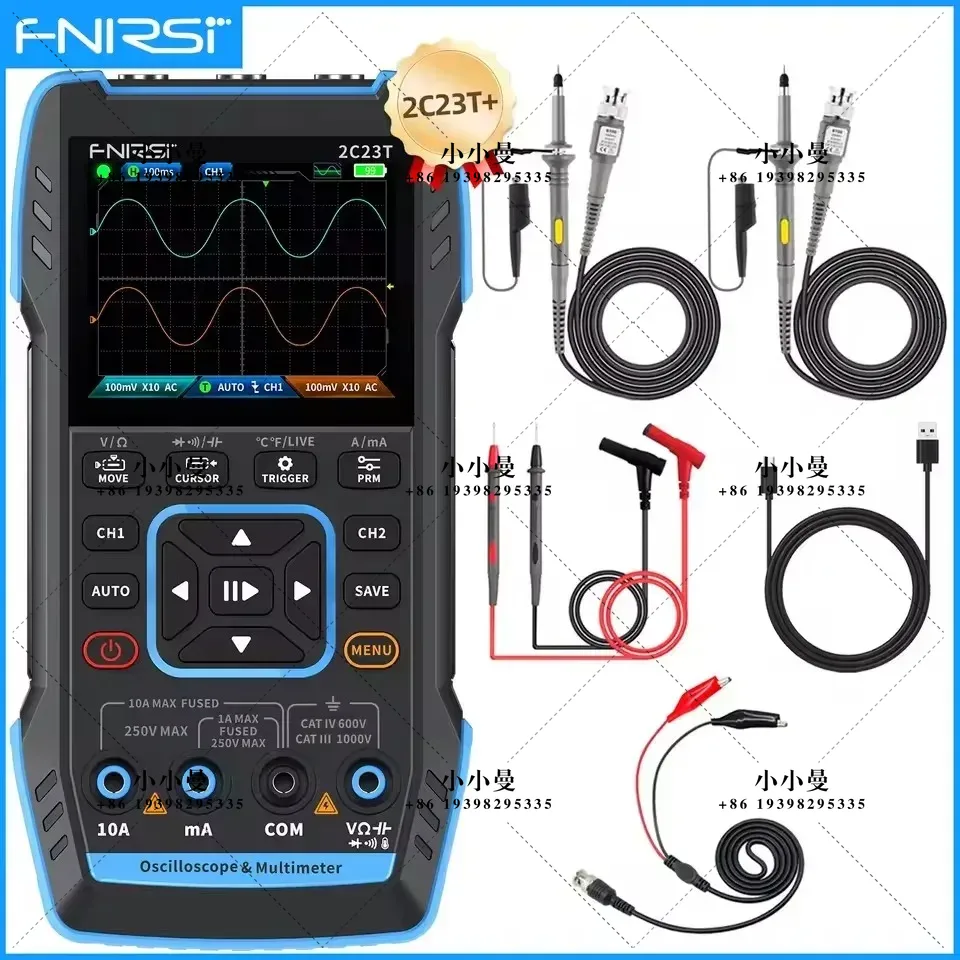 Fnirsi Digital Oscilloscope Handheld - FNIRSI 2C23T 10MHz, 2C53T 50MHz ออสซิลโลสโคปดิจิทัลแบบพกพา