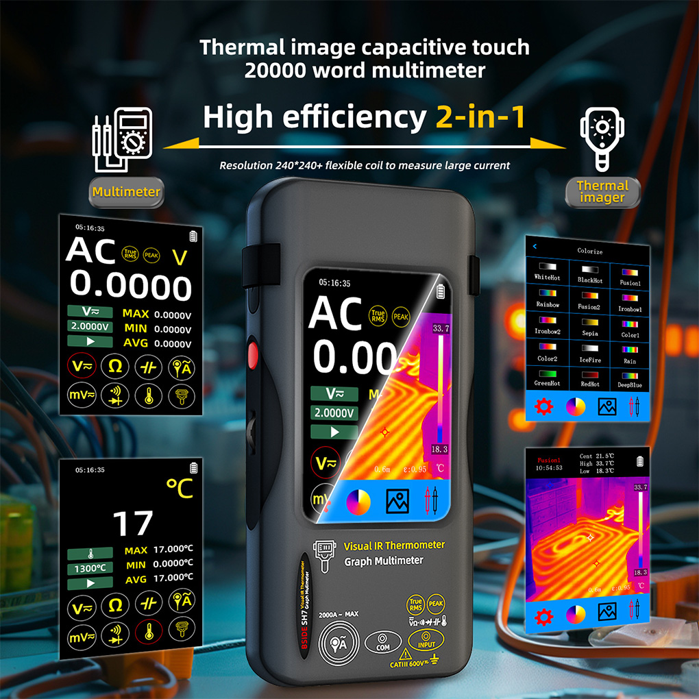 กล้องถ่ายภาพความร้อนมัลติมิเตอ - Thermal Imaging Camera Pcb Repair บทวิจารณ์และราคา