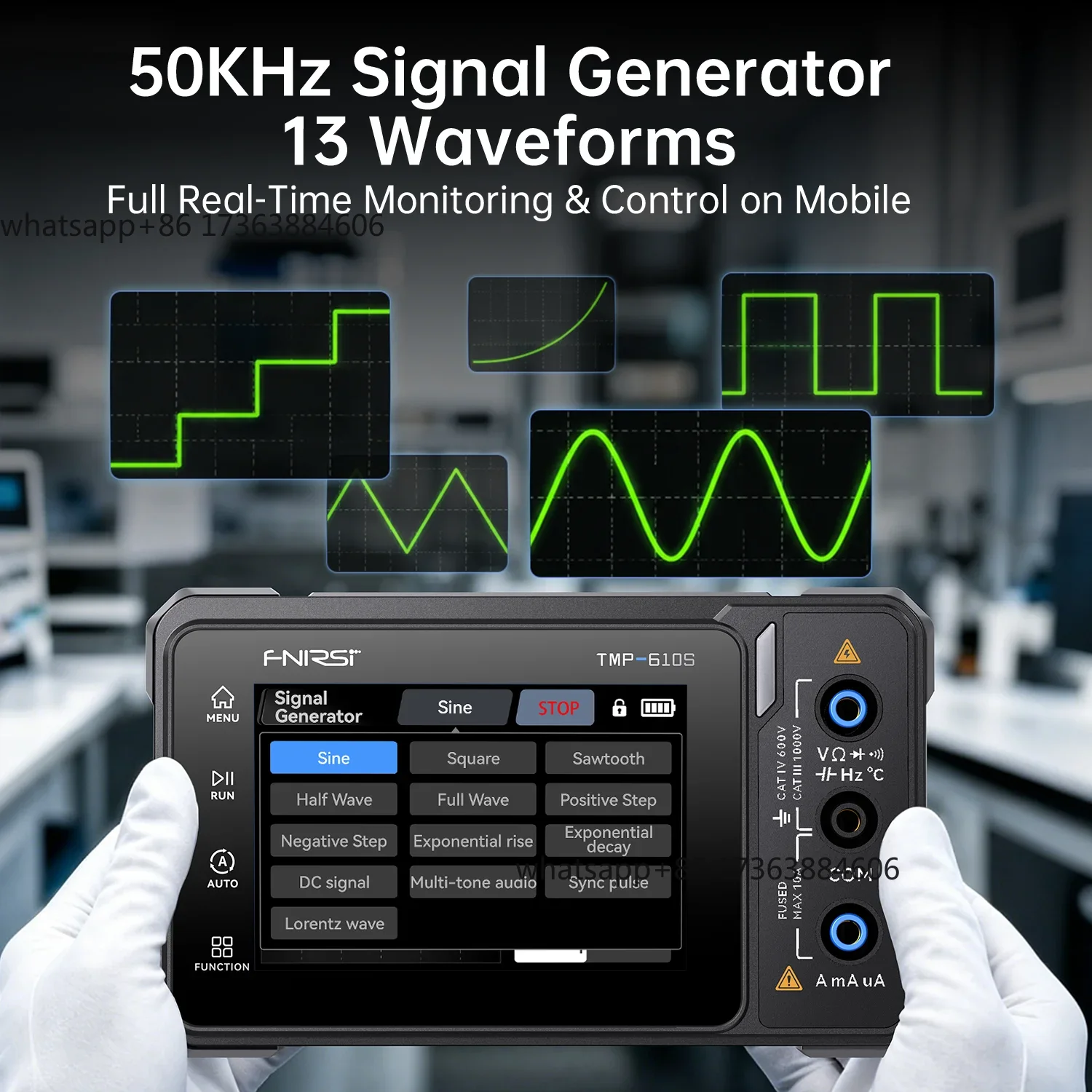 FNIRSI TMP-610S มัลติมิเตอร์ดิ - Fnirsi Digital Oscilloscope Handheld บทวิจารณ์และราคา