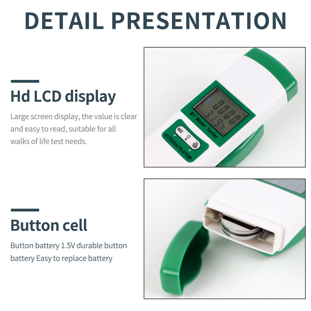 เครื่องวัดความเค็ม5 in 1 pH TD - Ph Meter Digital Water Tester บทวิจารณ์และราคา