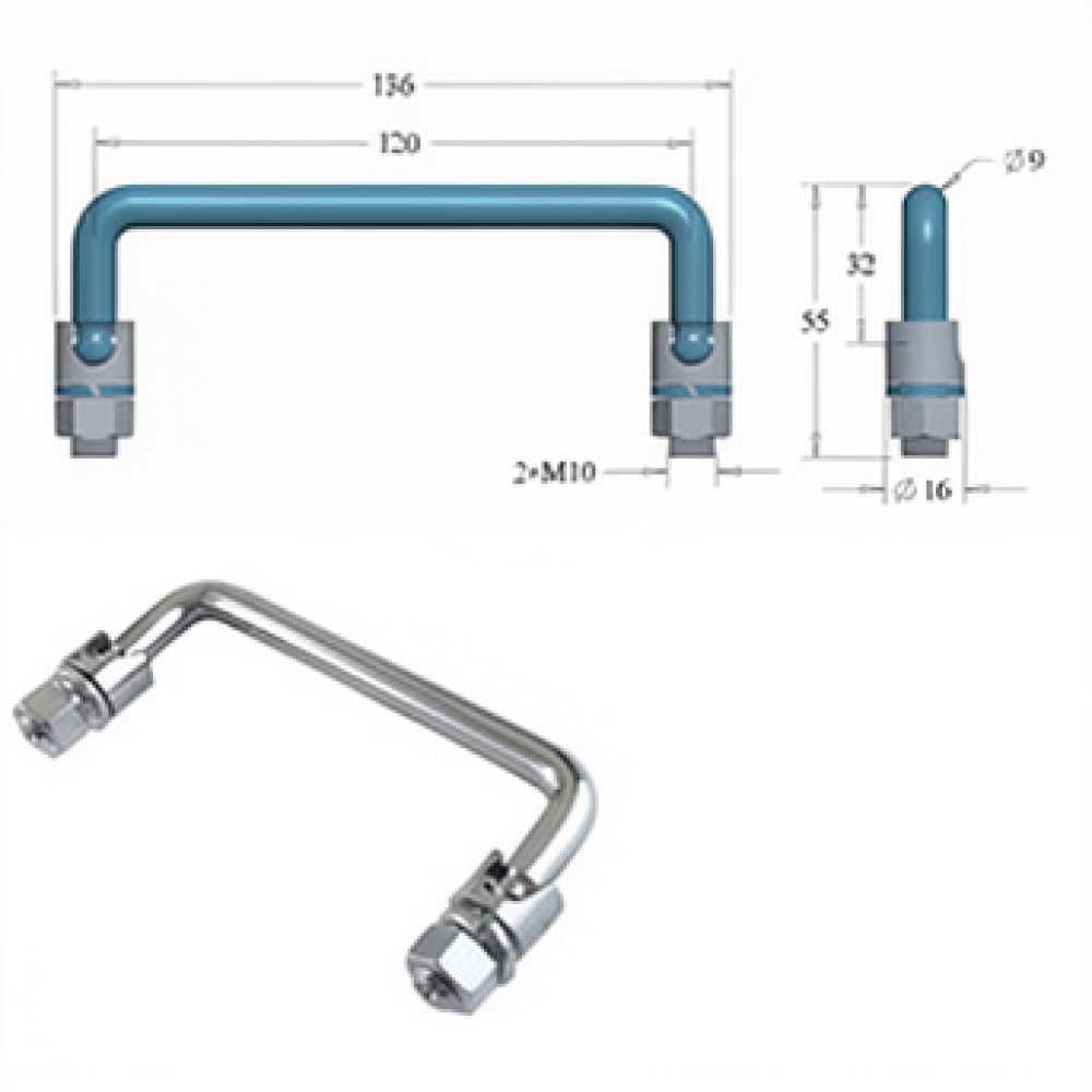 มือจับแบบพับได้สำหรับติดตั้งแบ - Industrial Tools บทวิจารณ์และราคา