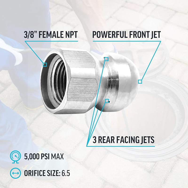 ท่อระบายน้ํา Jetter หัวฉีดสําห - Vacuum Chamber Kit With Pump บทวิจารณ์และราคา